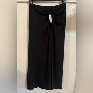 Aerie rouged black maxi skirt